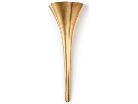 Regina Andrew Lillian 1-Light Gold Leaf Wall Sconce