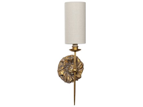 Regina Andrew Domonique 1-Light Antique Gold Wall Sconce