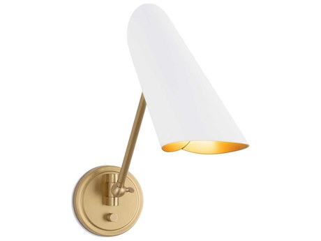 Regina Andrew Vest 1-Light White Swing Wall Sconce