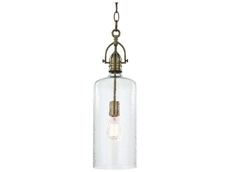 Regina Andrew 1-Light Brass Cylinder Mini Pendant