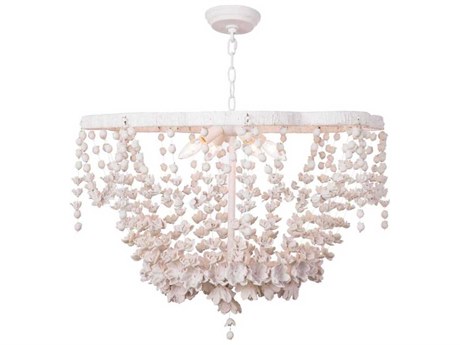 Regina Andrew Vanessa 4-Light White Candelabra Chandelier