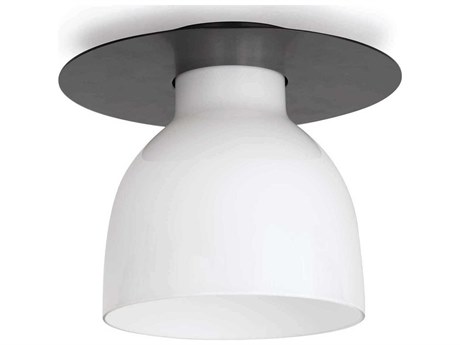 Regina Andrew Mixer 1-Light White Glass Flush Mount