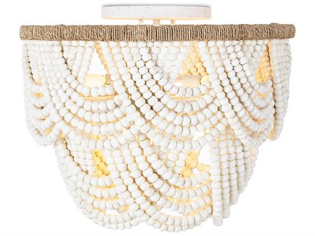 Regina Andrew 6-Light White Flush Mount