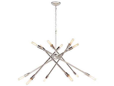 Regina Andrew Cobra 12-Light Polished Nickel Chandelier