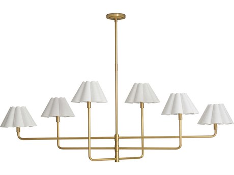 Regina Andrew Polly 6-Light Natural Brass Island Pendant