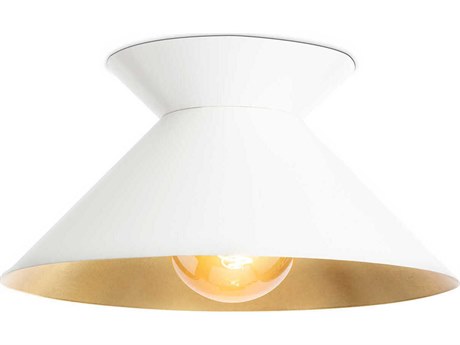 Regina Andrew Viggo 1-Light White Flush Mount