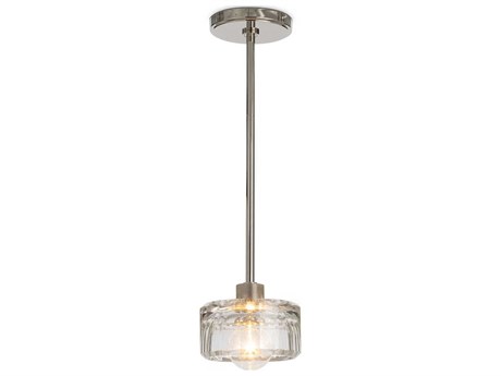 Regina Andrew Bijoux 1-Light Clear Nickel Cylinder Mini Pendant