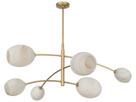Regina Andrew Artemis 6-Light Natural Brass Chandelier