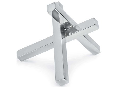 Regina Andrew Polished Nickel Intersecting Sculpture