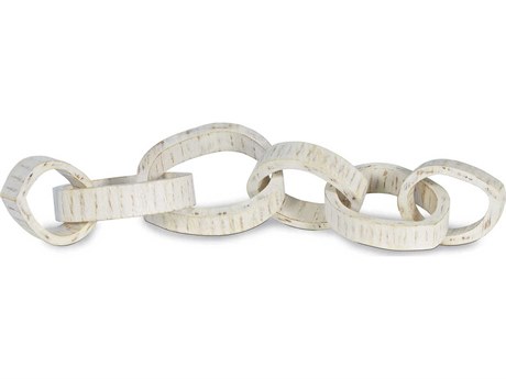 Regina Andrew White Wooden Links Centerpiece