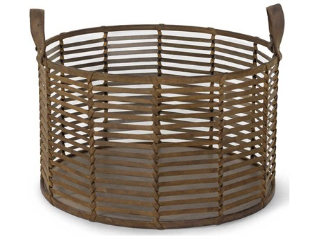 Regina Andrew Finn Brown Leather 20" Basket