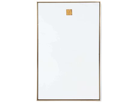 Regina Andrew Polished Brass Rectangular Wall Mirror