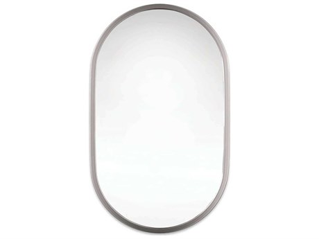 Regina Andrew Canal Polished Nickel Oval Wall Mirror