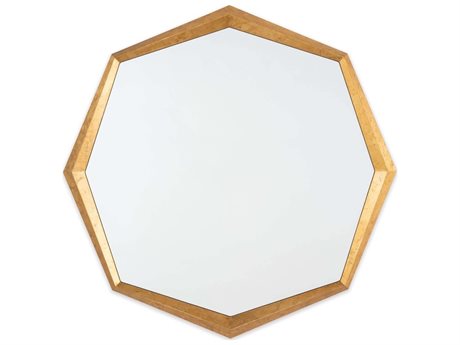 Regina Andrew Gold Leaf Round Wall Mirror