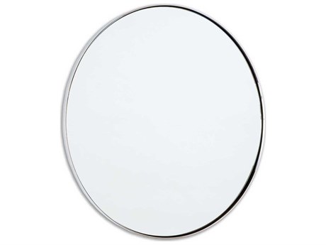 Regina Andrew Rowen Polished Nickel Round Wall Mirror