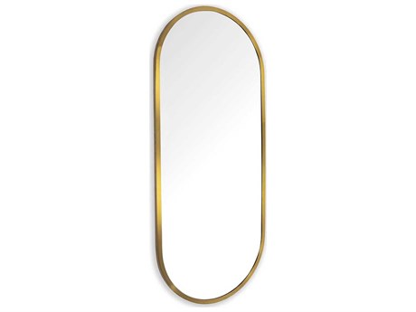 Regina Andrew Doris Natural Brass Oval Wall Mirror