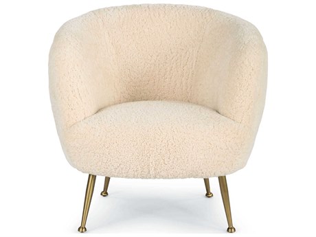 Regina Andrew Beretta White Fabric Accent Chair
