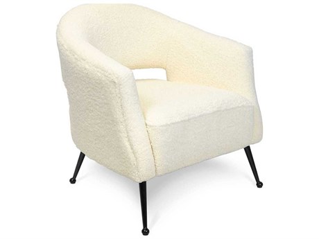 Regina Andrew White Fabric Accent Chair