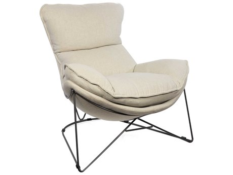 Regina Andrew Cocoon White Fabric Accent Chair