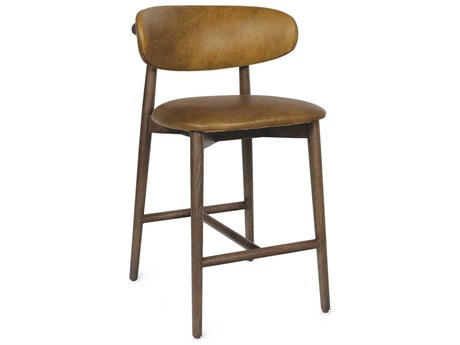 Regina Andrew Ethan Brown Leather Counter Stool