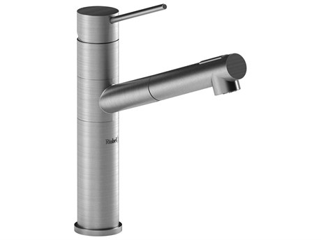 Riobel Cayo Stainless Steel Pull-Out Kitchen Faucet