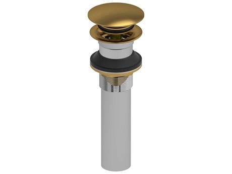 Riobel Brushed Gold Push Drain Without Overflow