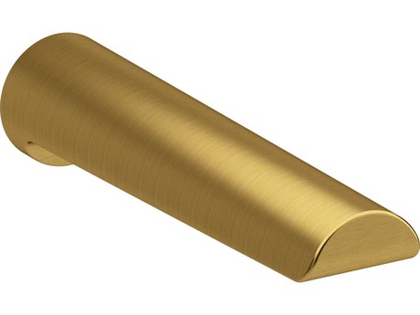 Riobel Parabola Brushed Gold Wall Mount Tub Spout