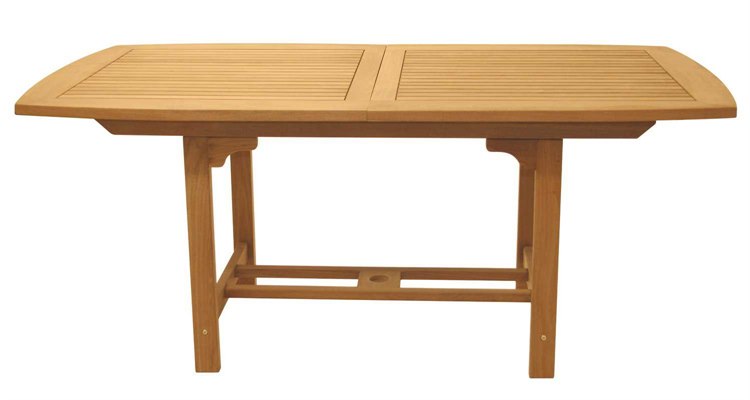 Royal Teak Collection Expansion 60''W x 35''D Rectangular Family Dining Table