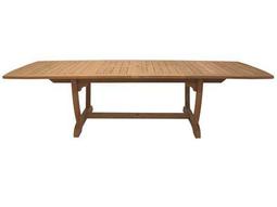 Royal Teak Collection Expansion 64''W x 39''D Rectangular Double Leaf Gala Dining Table