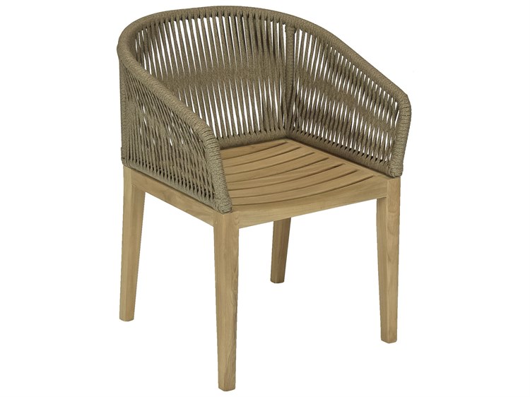 Royal Teak Collection Malibu Dessert Sand Outdoor Dining Arm Chair