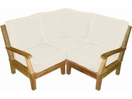 Royal Teak Collection Base Module,corner and 2 sides w/arms. FRAME ONLY