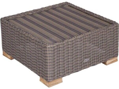 Royal Teak Collection Sanibel Outdoor Patio Ottoman / FRAME ONLY