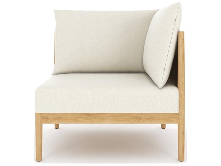 Royal Teak Collection San Lucas Teak Cushion Sectional Stationary Lounge Chair