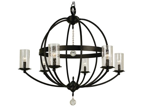 Framburg Compass 6-Light Crystal Globe Chandelier