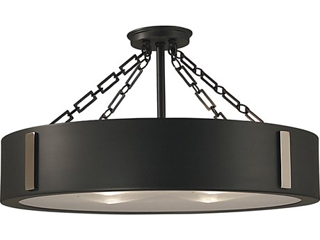Framburg Oracle 4-Light Drum Round Semi Flush Mount
