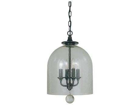 Framburg Hannover 4-Light Glass Dome Pendant