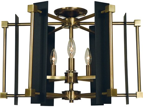 Framburg Louvre 5-Light Semi Flush Mount
