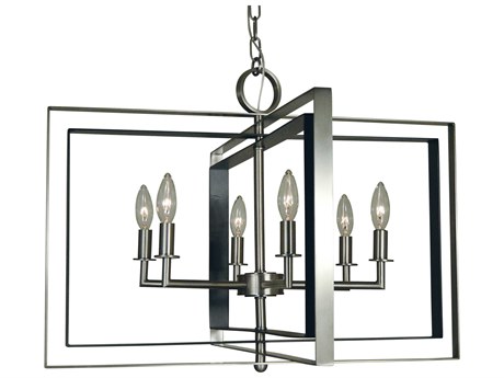 Framburg Symmetry 6-Light Geometric Chandelier