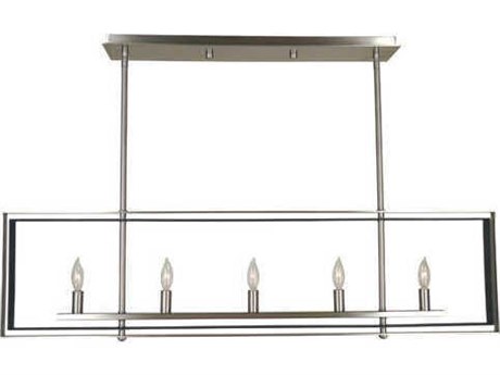 Framburg Symmetry 5-Light Geometric Island Pendant