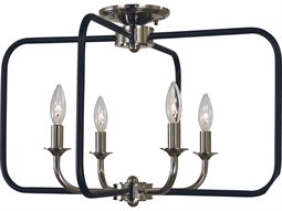 Craftmade Foxwood 3-Light Flat Black Dark Teak Glass Bell