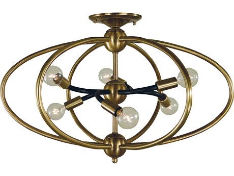 Framburg Orbit 6-Light Semi Flush Mount
