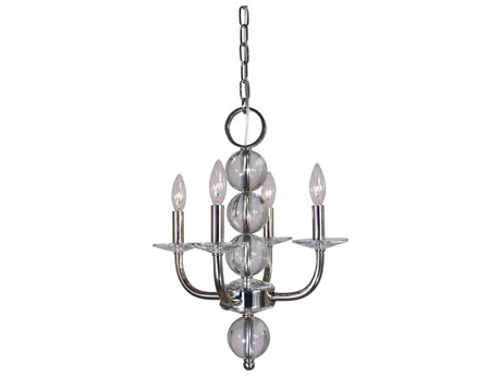 Framburg Glamour 4-Light Polished Nickel Chandelier