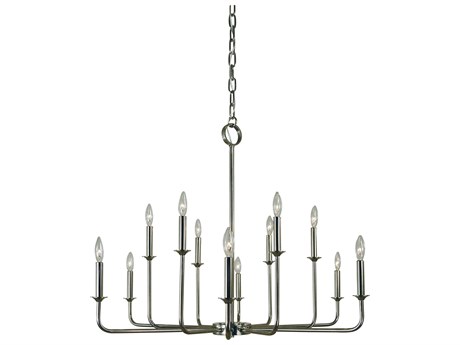 Framburg Boulevard 12-Light Polished Nickel Chandelier