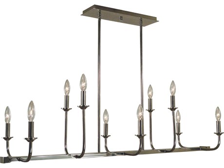 Framburg Boulevard 10-Light Polished Nickel Island Pendant