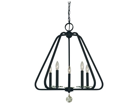Framburg Triangulum 5-Light Crystal Candelabra Chandelier