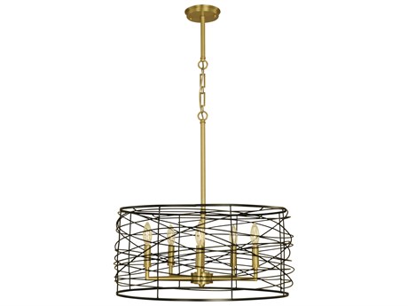 Framburg Boca 5-Light Candelabra Drum Chandelier