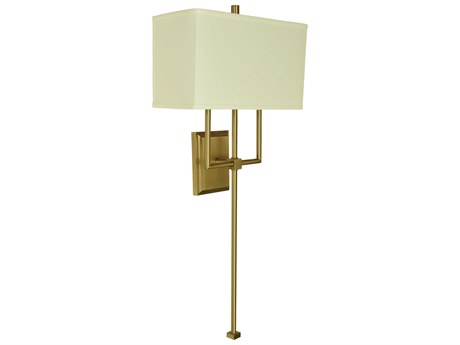 Framburg 2-Light Brushed Brass Wall Sconce