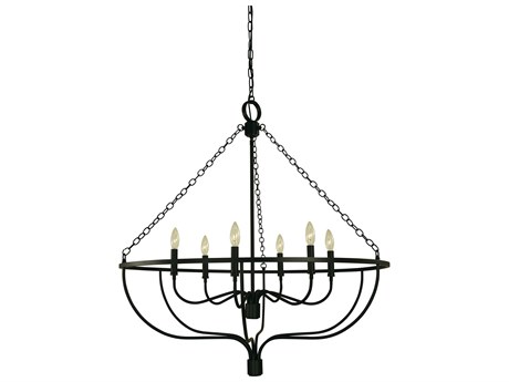 Framburg West Town 6-Light Candelabra Chandelier