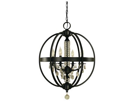 Framburg Olivia 4-Light Crystal Candelabra Chandelier