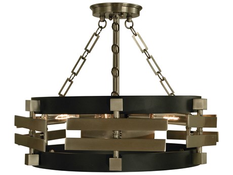 Framburg Eden 3-Light Drum Semi Flush Mount